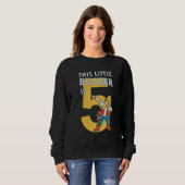 Sweatshirt Construction Enfants 5e anniversaire Constructeur (Devant entier)