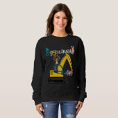 Sweatshirt Construction Excavator Easter Day Egg Hunt for Boy (Devant entier)