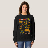 Sweatshirt Construction Payloader Tractor Dumptuck Constructi (Devant entier)