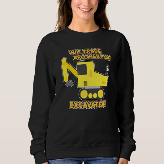 Sweatshirt Construction Vehicles Will Trade Brother For Excav (Devant)