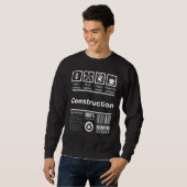 Sweatshirt Constructions Faits Nutritionnels Pour La Construc (Devant entier)