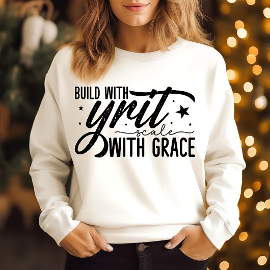 Sweatshirt Construire avec échelle Grit avec grâce