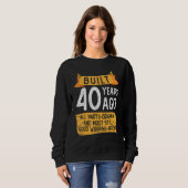 Sweatshirt Construit Il Y A 40 Ans, Tout Est Original Et Le P (Devant entier)