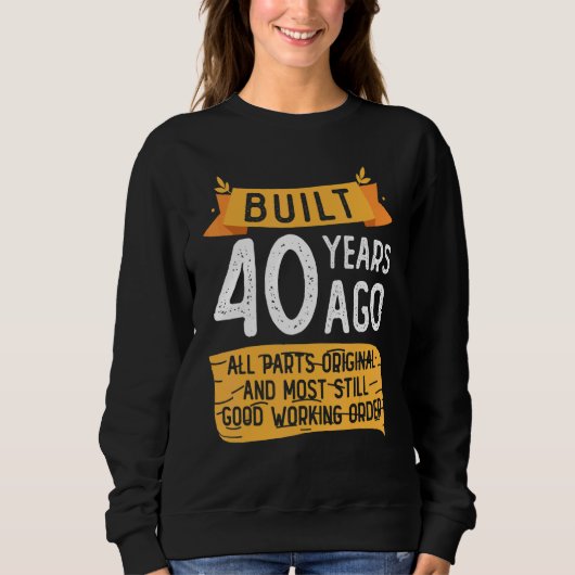 Sweatshirt Construit Il Y A 40 Ans, Tout Est Original Et Le P (Devant)