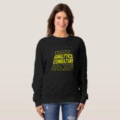 Sweatshirt Consultant d'analyse Cool Galaxy Job (Devant entier)