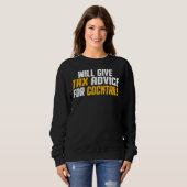 Sweatshirt Consultant Fiscal Cpa Funny Donnera Des Conseils F (Devant entier)