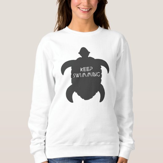 Sweatshirt Continuez la natation (Devant)