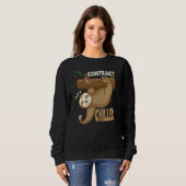 Sweatshirt Contrat Chiller Ironie Sloth 1 (Devant entier)
