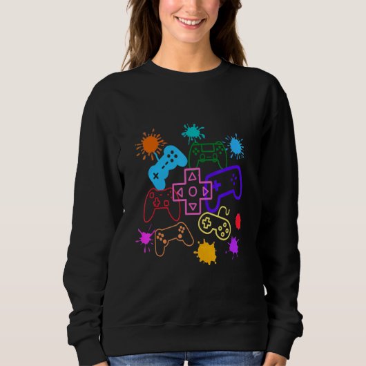Sweatshirt Control all the Things Video Game Controller (Devant)