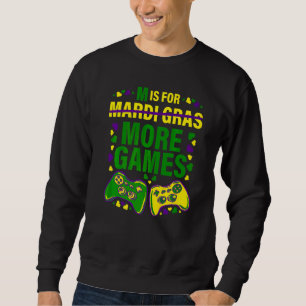 Sweatshirt Contrôleur de jeu vidéo Mardi Gras Costume Gamer K