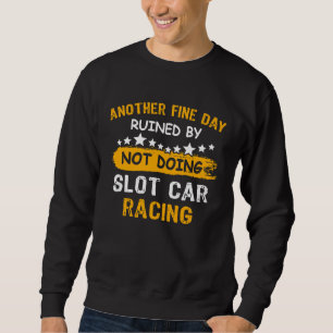 Sweatshirt Contrôleur de piste de course de voitures à crénea