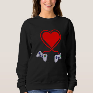 Sweatshirt Contrôleur Heart Video Gamers Funny Valenines Day