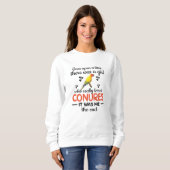 Sweatshirt Conure Girl Dons Sun Conure Lover Parrot Propriéta (Devant entier)
