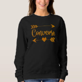 Sweatshirt Converse Tx Texas City Accueil Racines Usa Femmes (Devant)