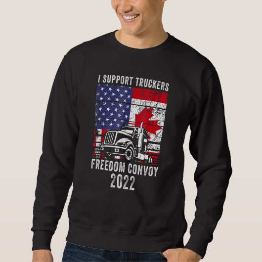 Sweatshirt Convoi pour la liberté 2022 Supporter I Support Ca (Devant)
