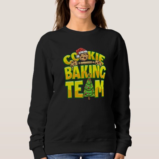 Sweatshirt Cookie Baking Crew Christmas Cookie Baking Team (Devant)