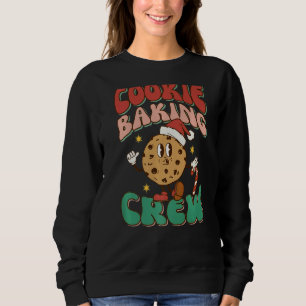 Sweatshirt Cookie Baking Crew Cookie Casquette Père Noël Fami