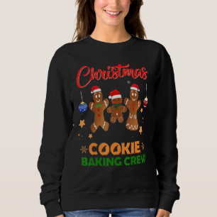 Sweatshirt Cookie Baking Crew Noël Père Noël Family Gingerbr