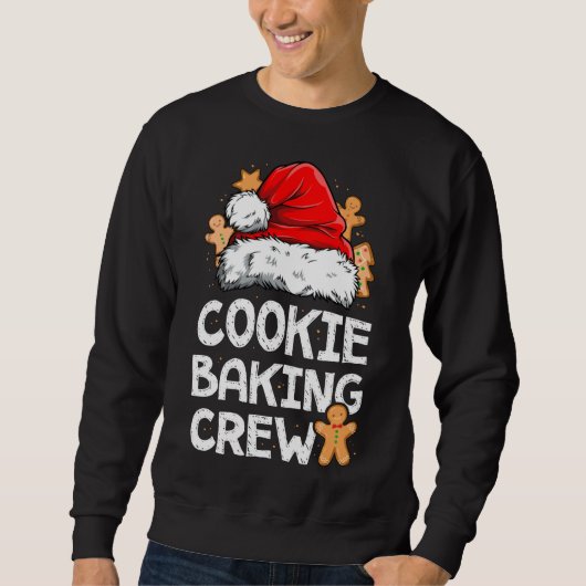 Sweatshirt Cookie Baking Crew Noël Père Noël Family Gingerbr (Devant)