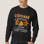 Sweatshirt Cookie Baking Team Captain Gingerbread Christmas (Devant)