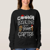 Sweatshirt Cookie Baking Team Captain Gingerbread  Christmas (Devant)