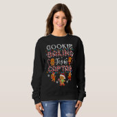 Sweatshirt Cookie Baking Team Captain Gingerbread Red Plaid C (Devant entier)