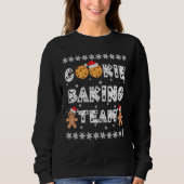 Sweatshirt Cookie Baking Team Gingerbread Men with Xmas Hats  (Devant)