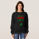 Sweatshirt Cookie Dans Ce Four Noël Grossesse Annonce (Devant entier)