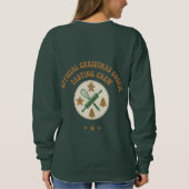 Sweatshirt Cookie de Noël officiel Dégustation d'équipage Rét (Dos)