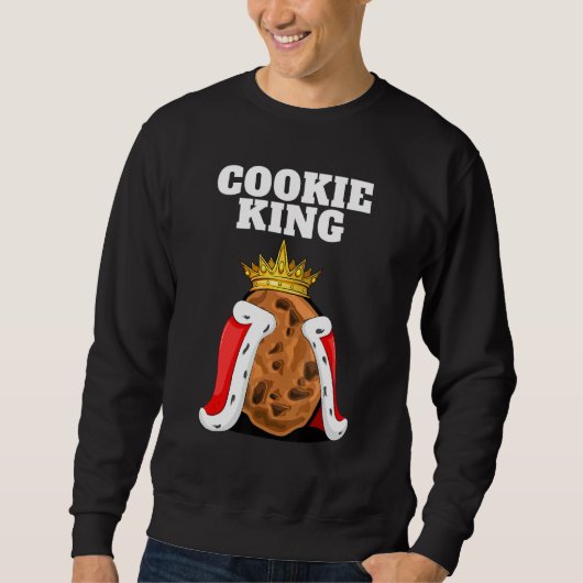 Sweatshirt Cookie King Mens Cookie Biscuits Cute Cookie (Devant)