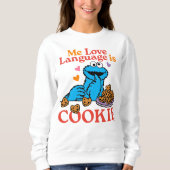 Sweatshirt Cookie Monster | Citation de la Saint Valentin (Devant)