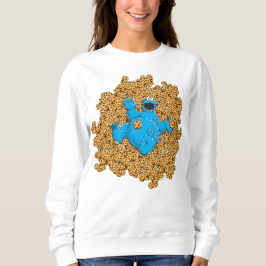 Sweatshirt Cookie Monster et cookies vintage (Devant)