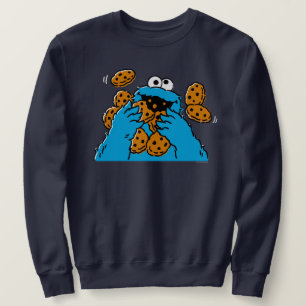 Sweatshirt Cookie Monster mangeant tous les cookies