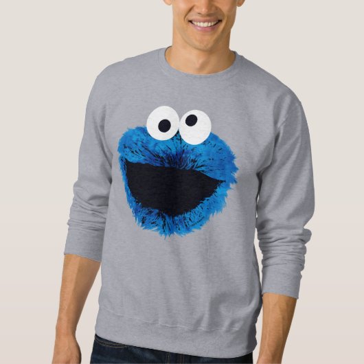 Sweatshirt Cookie Monster | Tendance de l'aquarelle (Devant)