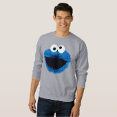 Sweatshirt Cookie Monster | Tendance de l'aquarelle (Devant entier)