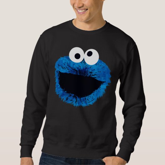 Sweatshirt Cookie Monster | Tendance de l'aquarelle (Devant)