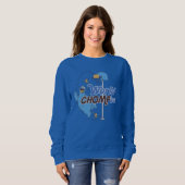Sweatshirt Cookie Monster | Tirer sur des cerceaux de basket- (Devant entier)