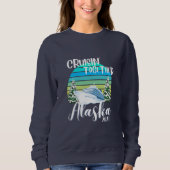 Sweatshirt Cool Alaska Cruise 2023 Famille Ami Groupe Voyage (Devant)