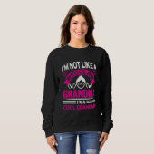 Sweatshirt cool amusant Grandma mot art (Devant entier)