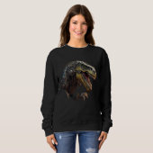 Sweatshirt Cool angry dinosaur Tyrannosaurus Rex (Devant entier)
