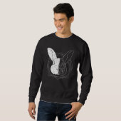 Sweatshirt Cool Artistic Rabbit (Devant entier)