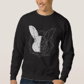 Sweatshirt Cool Artistic Rabbit (Devant)