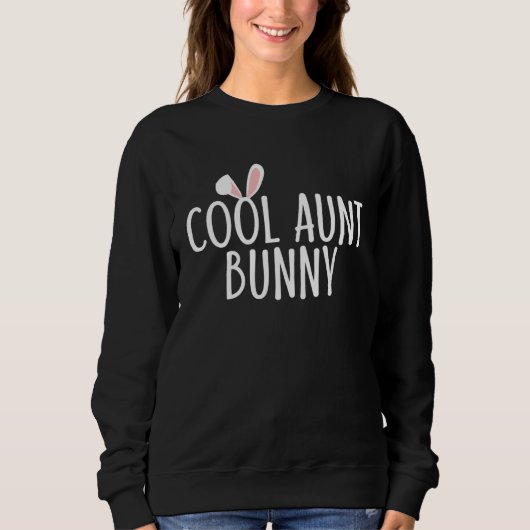 Sweatshirt Cool Aunt Bunny Family Rabbit  Matching Couple Eas (Devant)