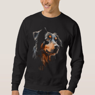Sweatshirt Cool Australian Shepherd Face Awesome
