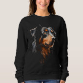 Sweatshirt Cool Australian Shepherd Face Awesome (Devant)
