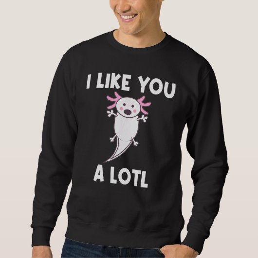Sweatshirt Cool Axolotl Pour Hommes Femmes Amphibien Mexicain (Devant)