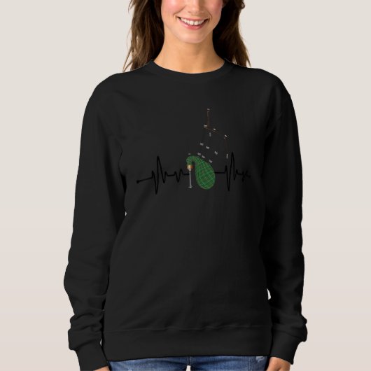Sweatshirt Cool Bagpipe For Men Women Heartbeat Bagpiper Scot (Devant)