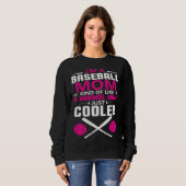 Sweatshirt Cool baseball mum everyday text simple retro (Devant entier)