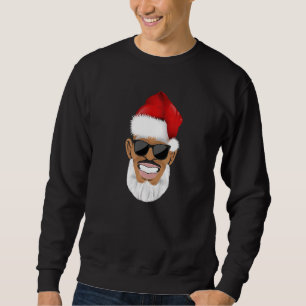 Sweatshirt Cool Black Hip Hop Afro-Américain Père Noël Xm