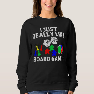 Sweatshirt Cool Board Games Art For Men Women Meeple Card Che